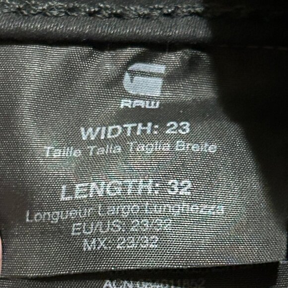 G-STAR RAW Midge Cody Mid Skinny Black Coated Jeans Size 23 ~ EUC - Picture 8 of 12